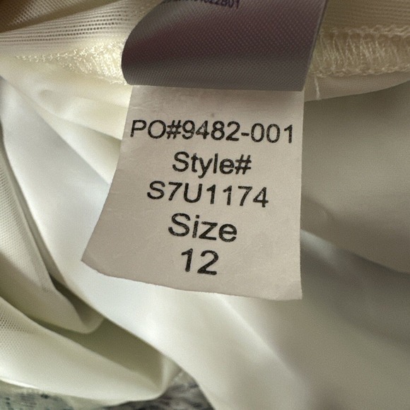 NYDJ Skyler Abstract Floral Size 12 Ruched Sheath Dress Not Your Daughters Jeans - Picture 10 of 10